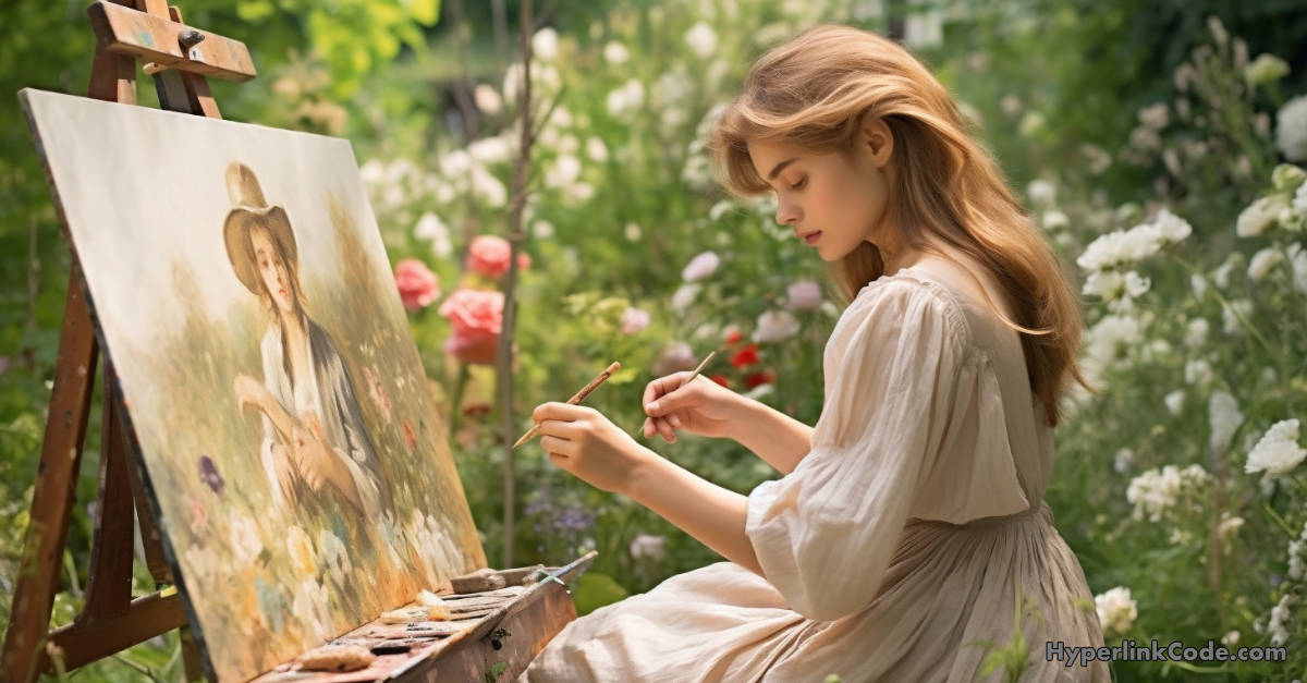Artist Painting Outdoors